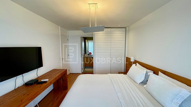 LB - #RJ105 Cobertura Linear 04 Suítes Frente Mar Pepê Alugu