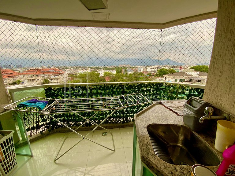 LB - RJ114 Apartamento vista mar no Recreio Aluguel de Tempo