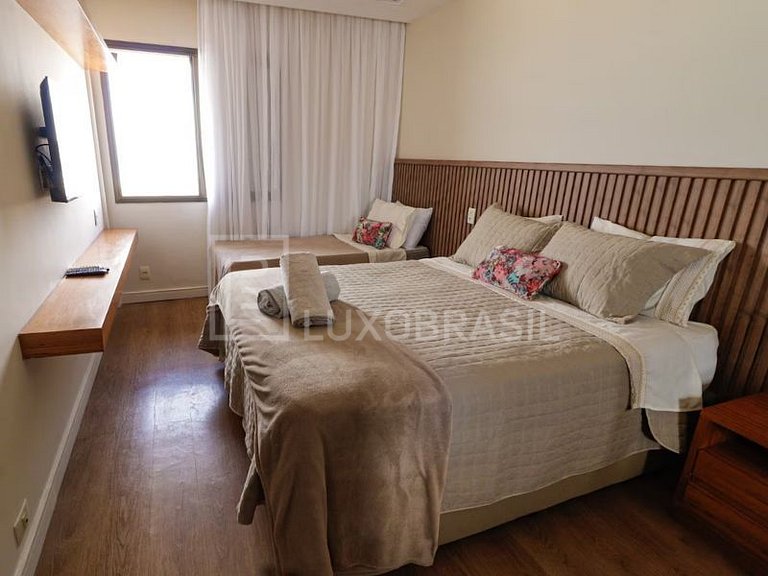 LB - RJ68 Apartamento Barra Leme vista mar Aluguel de Tempor