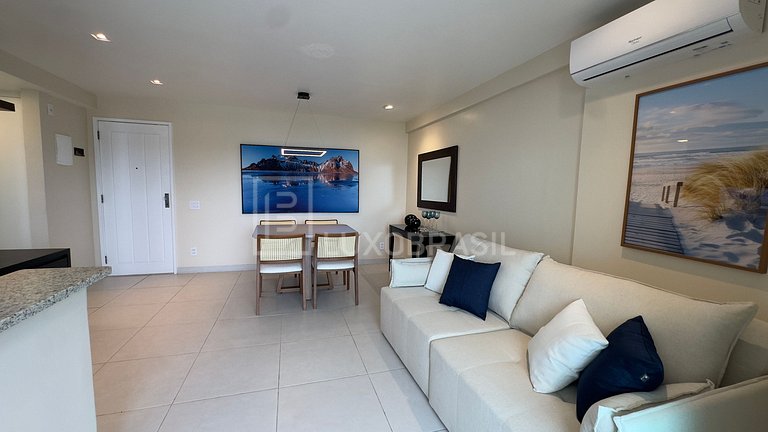 LB - RJ14 Conforto e Vista para o Mar: Flat de 51 m² no Barr
