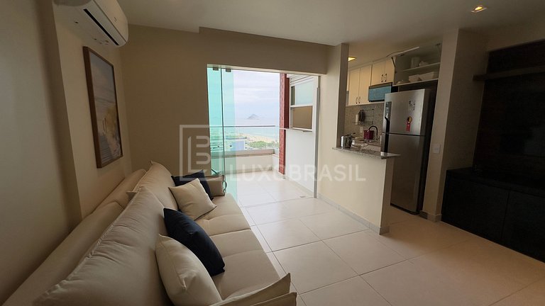 LB - RJ14 Conforto e Vista para o Mar: Flat de 51 m² no Barr