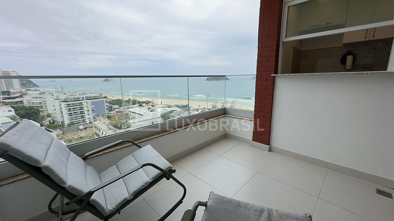 LB - RJ14 Conforto e Vista para o Mar: Flat de 51 m² no Barr
