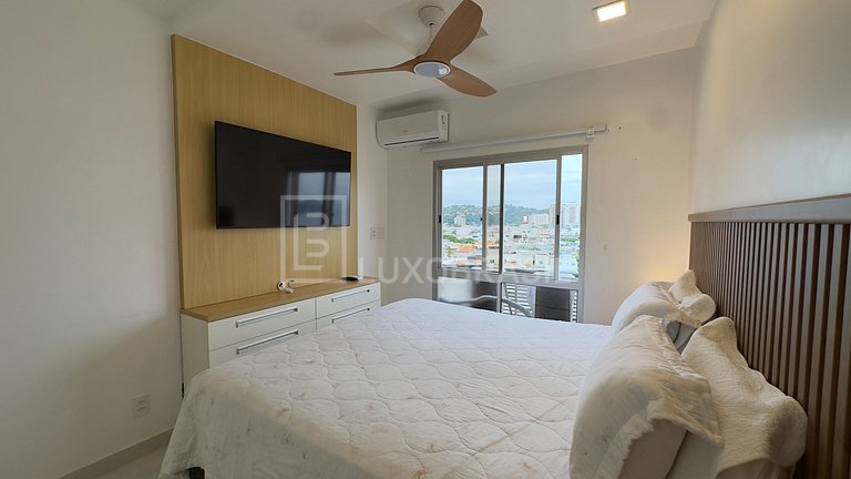 LB - RJ14 Conforto e Vista para o Mar: Flat de 51 m² no Barr