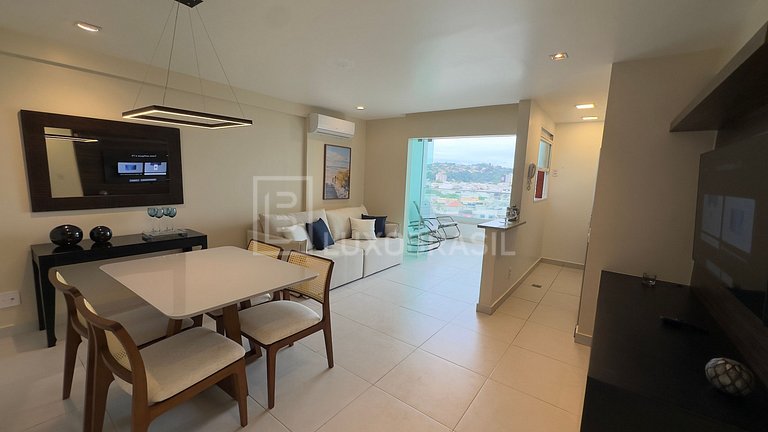 LB - RJ14 Conforto e Vista para o Mar: Flat de 51 m² no Barr