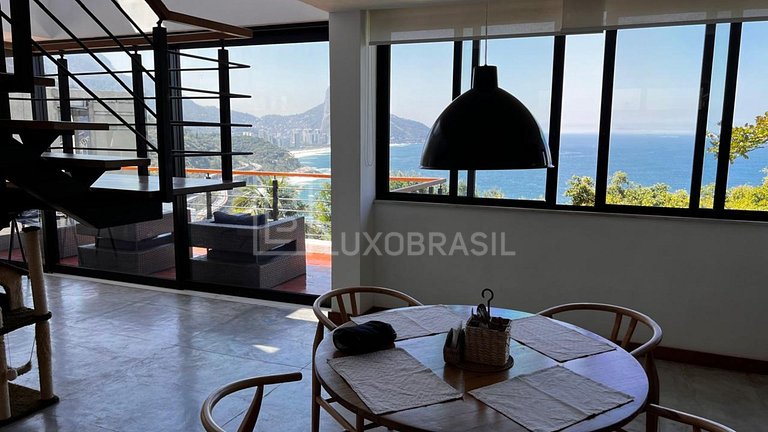 LB #RJ88 Exclusive House in Joá with Breathtaking View of Pe