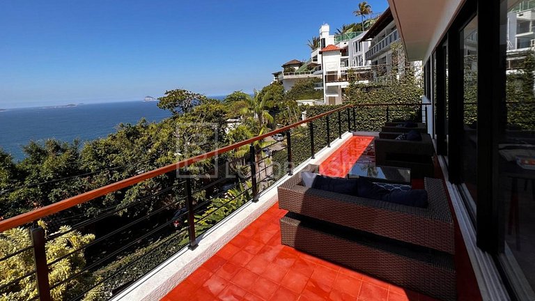 LB #RJ88 Exclusive House in Joá with Breathtaking View of Pe