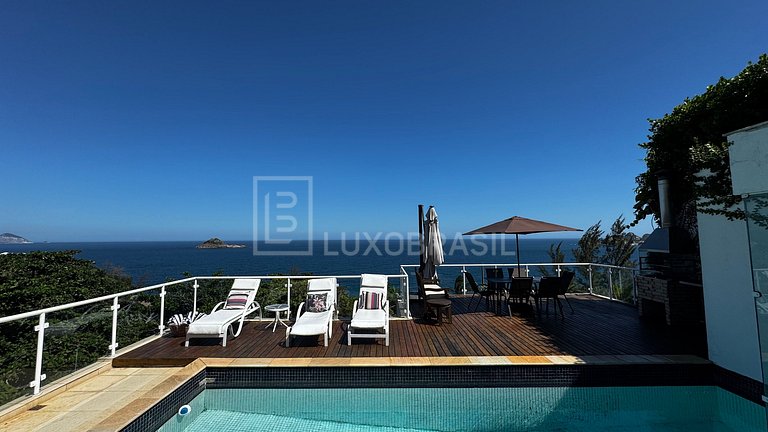 LUXOBRASIL #RJ849 Mansion in Joá 04 Suites House Season Rent