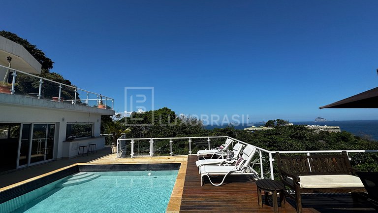 LUXOBRASIL #RJ849 Mansion in Joá 04 Suites House Season Rent