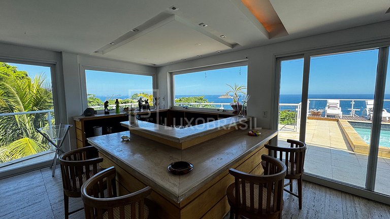 LUXOBRASIL #RJ849 Mansion in Joá 04 Suites House Season Rent