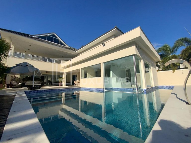 Luxo Brasil #116 Manoir Blanc del Lago: casa com 5 suítes pa