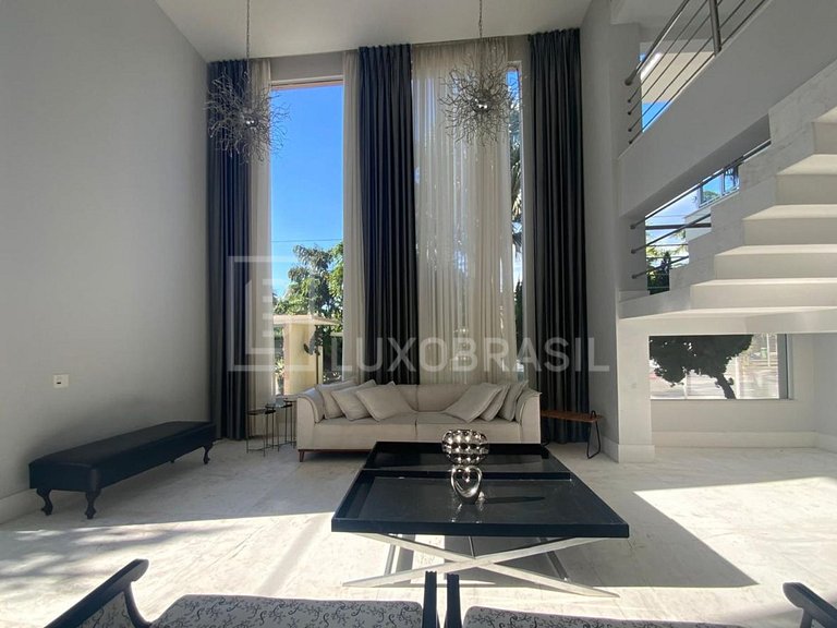 Luxo Brasil #116 Manoir Blanc del Lago: casa com 5 suítes pa