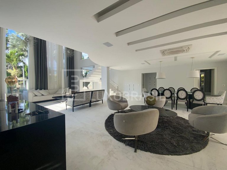Luxo Brasil #116 Manoir Blanc del Lago: casa com 5 suítes pa
