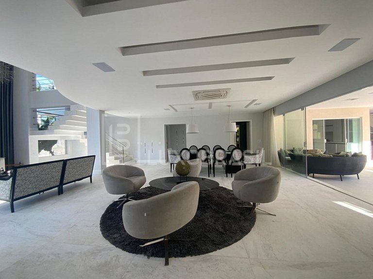 Luxo Brasil #116 Manoir Blanc del Lago: casa com 5 suítes pa