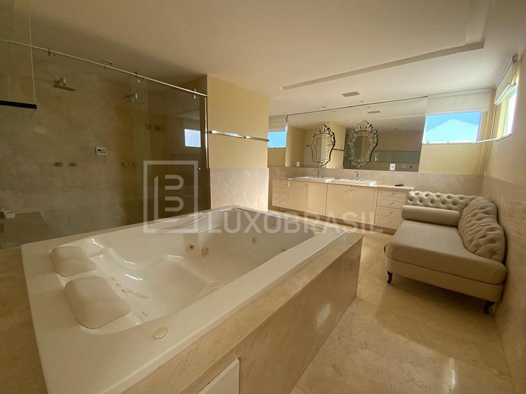 Luxo Brasil #116 Manoir Blanc del Lago: casa com 5 suítes pa