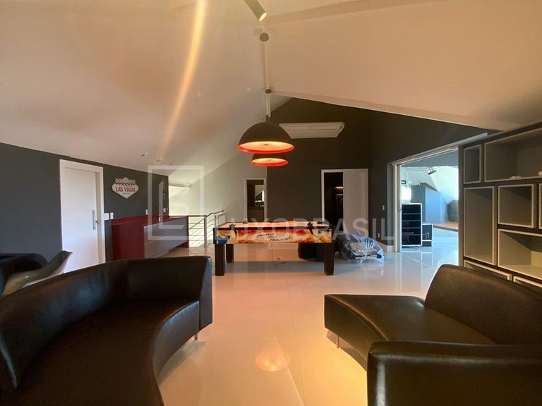 Luxo Brasil #116 Manoir Blanc del Lago: casa com 5 suítes pa