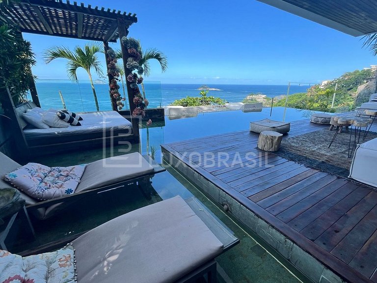 LUXOBRASIL #RJ708 Mansion Yndu Joá 05 Suites House Seasonal