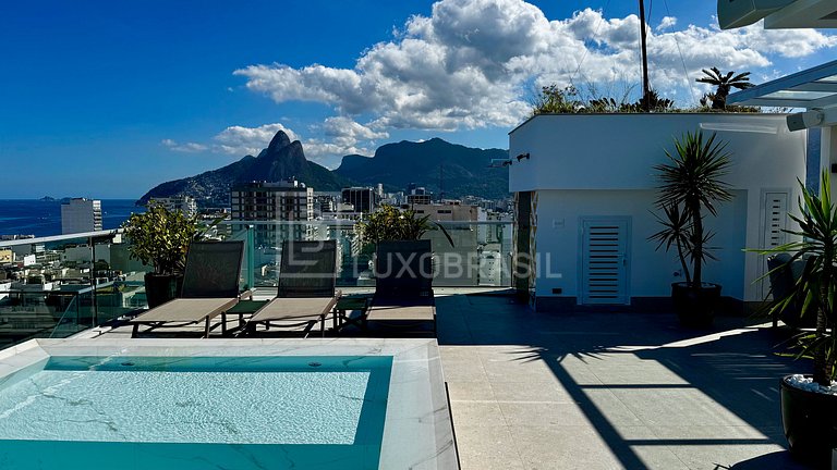 LB - RJ118 Cobertura Moderna em Ipanema - 03 Suítes Aluguel