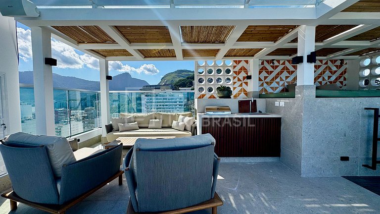 LB - RJ118 Cobertura Moderna em Ipanema - 03 Suítes Aluguel