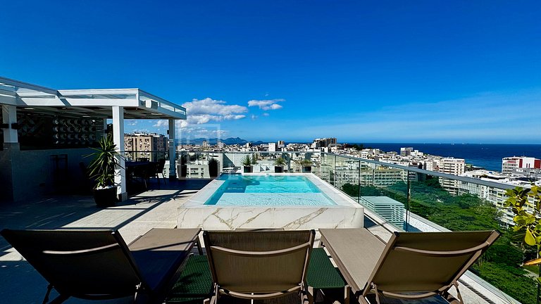 LB - RJ118 Cobertura Moderna em Ipanema - 03 Suítes Aluguel