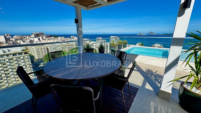 LB - RJ118 Cobertura Moderna em Ipanema - 03 Suítes Aluguel