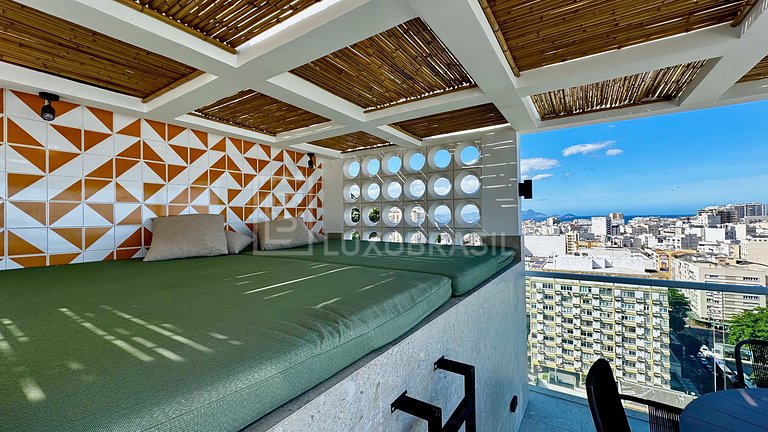 LB - RJ118 Cobertura Moderna em Ipanema - 03 Suítes Aluguel