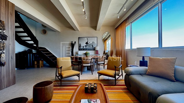 LB - RJ118 Cobertura Moderna em Ipanema - 03 Suítes Aluguel