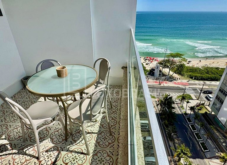 LB - RJ41 Flat Vista Mar no Barra Beach | Pronto para Morar