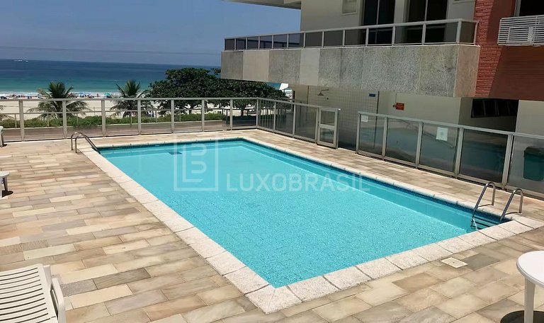 LB - RJ41 Flat Vista Mar no Barra Beach | Pronto para Morar