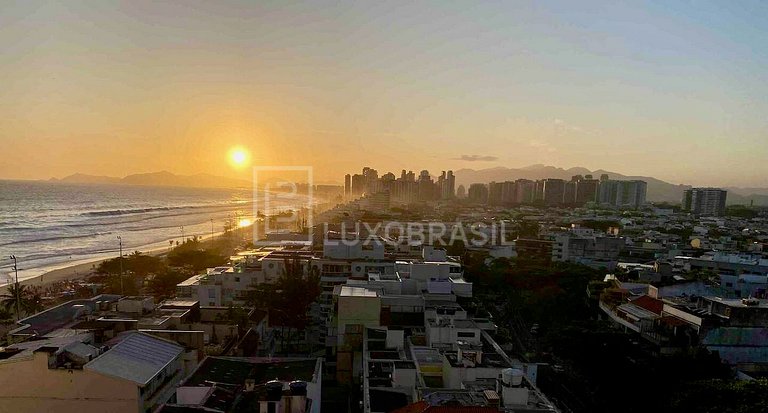 LB - RJ41 Flat Vista Mar no Barra Beach | Pronto para Morar
