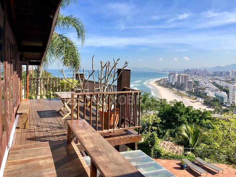 LB - RJ710 Casa espetacular de 900m² no Joá, com vista panor