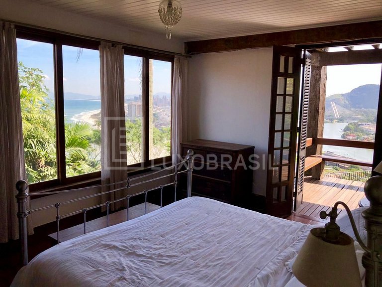 LB - RJ710 Casa espetacular de 900m² no Joá, com vista panor