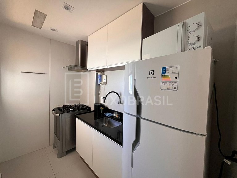 LB - RJ842 Apartamento com 1 quarto vista mar para alugar, 1