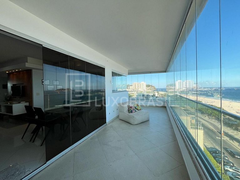 LB - RJ124 Apartamento Frente Mar no Barra Beach Aluguel de