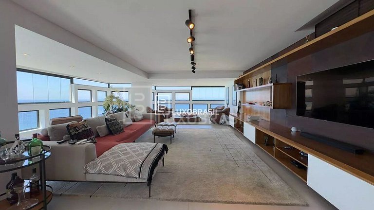 LB - RJ979 Apartamento com 3 quartos, 330 m², aluguel por R$