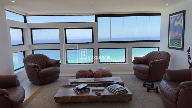 LB - RJ979 Apartamento com 3 quartos, 330 m², aluguel por R$