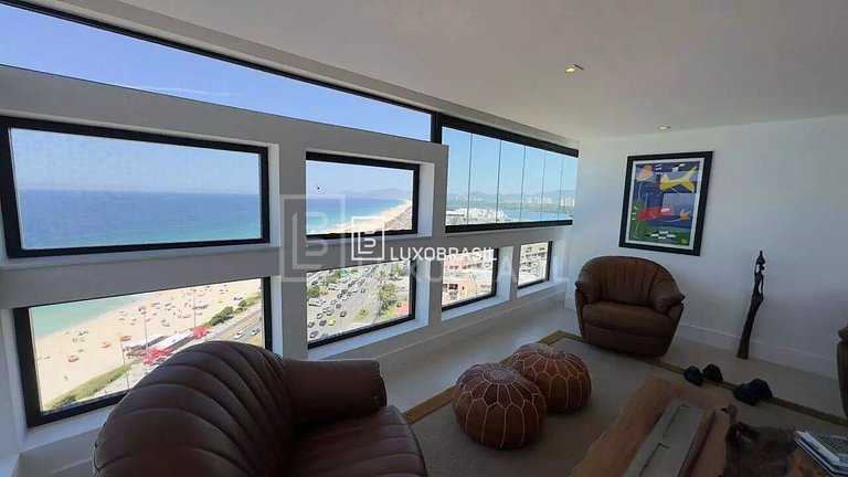 LB - RJ979 Apartamento com 3 quartos, 330 m², aluguel por R$