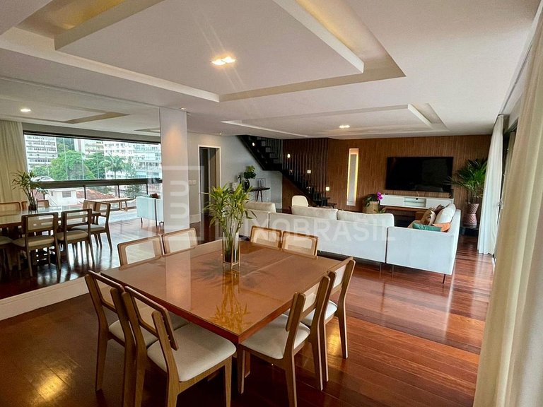 LB - RJ857 Cobertura com 05 suítes para alugar, 533 m² por R
