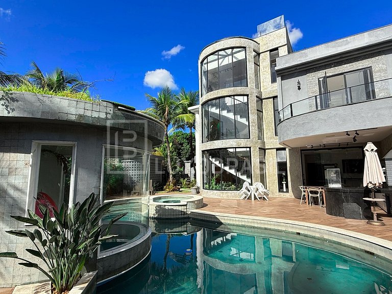 LB - RJ886 Casa Triplex com Piscina e 7 Suítes no Vivendas d