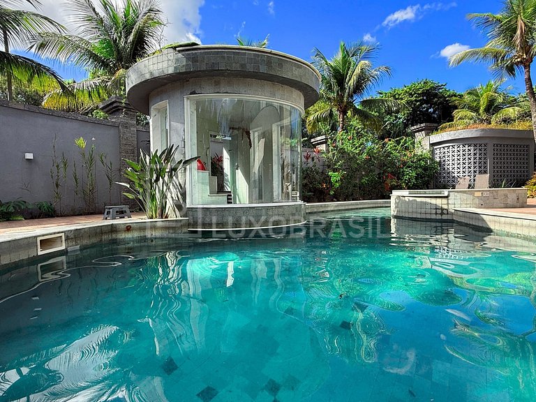 LB - RJ886 Casa Triplex com Piscina e 7 Suítes no Vivendas d