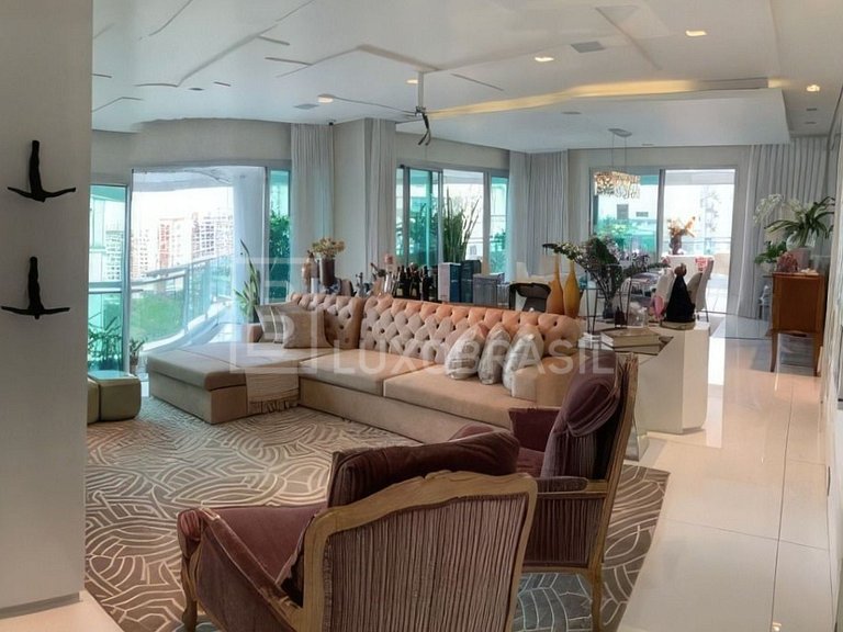 LB - RJ937 Apartamento na Península com 04 suítes à venda, 3