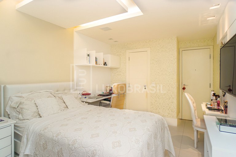 LB - RJ855 Cobertura com 04 suítes, 360 m² - Aluguel Fixo -
