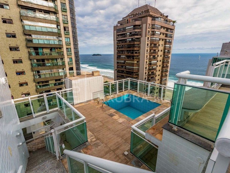 LB - RJ881 Cobertura frente mar à venda, 369 m² por R$ 3.370