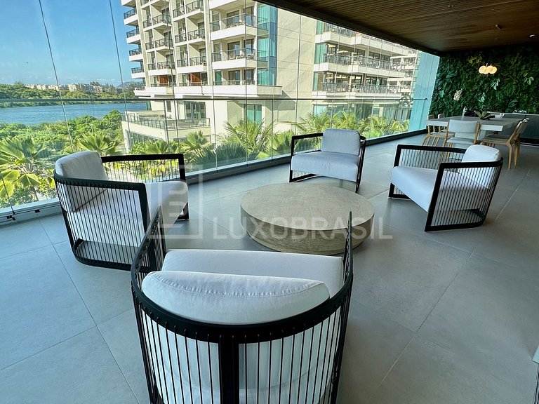 LB - RJ873 Apartamento com 1 suíte aluguel fixo no Grand Hya