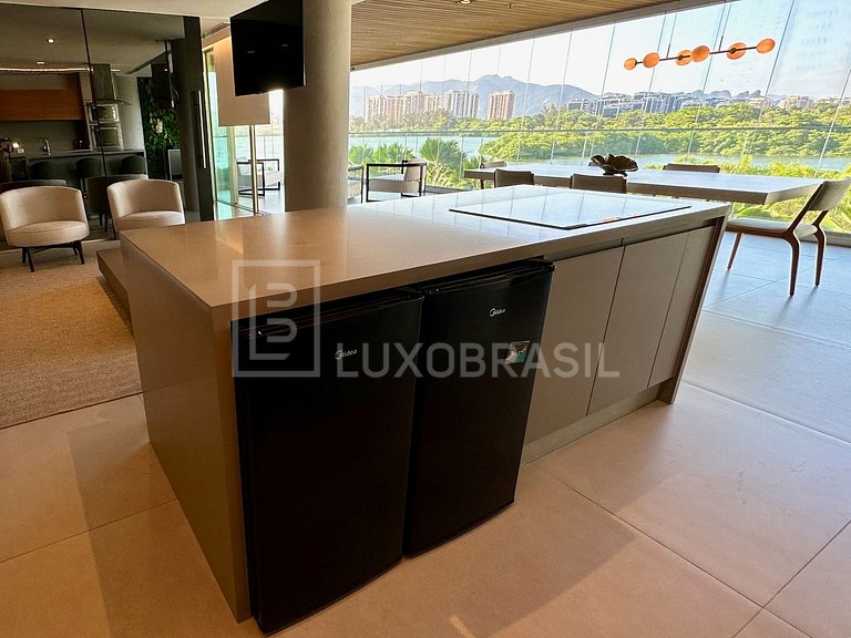 LB - RJ873 Apartamento com 1 suíte aluguel fixo no Grand Hya