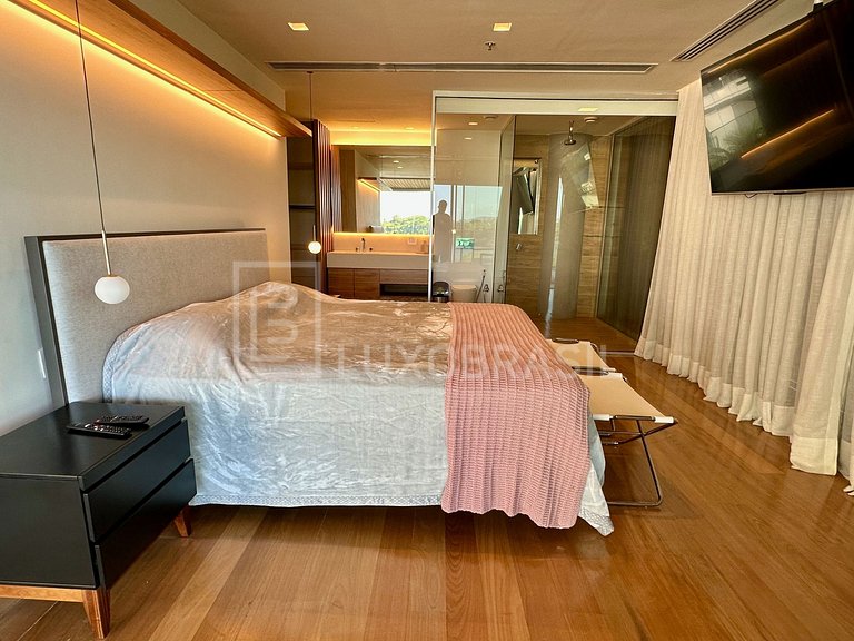 LB - RJ873 Apartamento com 1 suíte aluguel fixo no Grand Hya