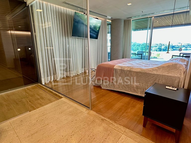 LB - RJ873 Apartamento com 1 suíte aluguel fixo no Grand Hya