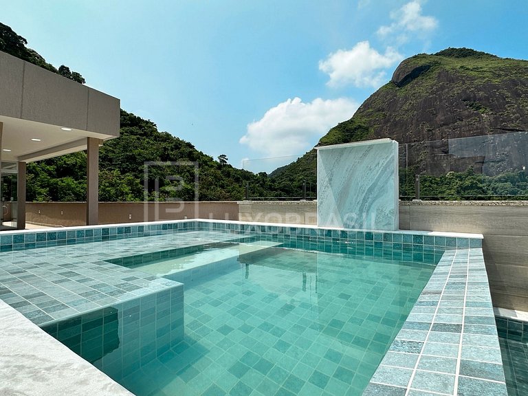 LB - RJ800 Cobertura duplex 04 suítes, 370m² – Lagoa