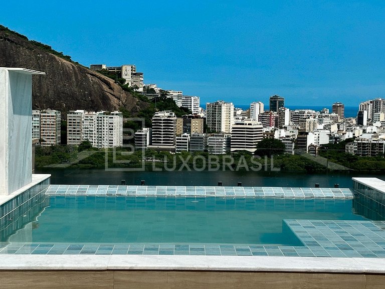 LB - RJ800 Cobertura duplex 04 suítes, 370m² – Lagoa