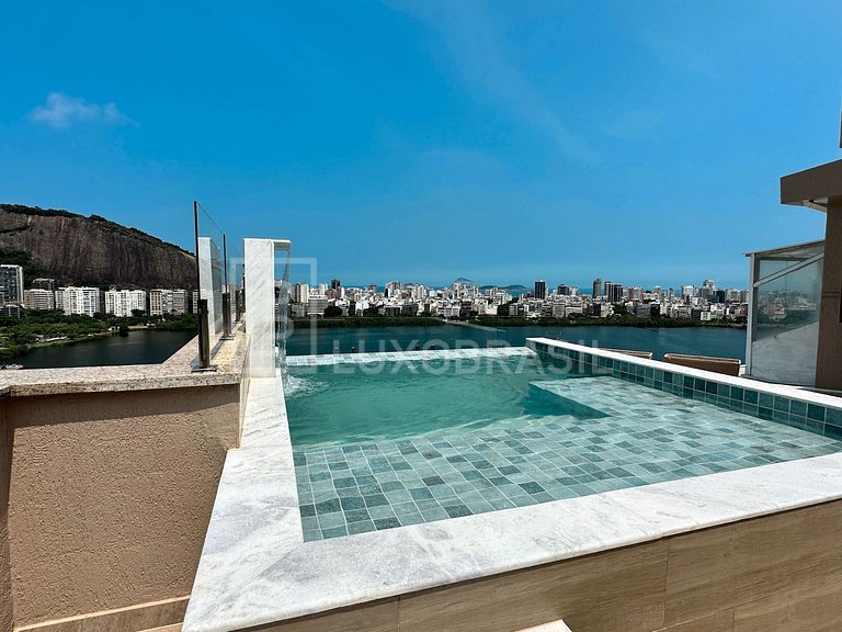 LB - RJ800 Cobertura duplex 04 suítes, 370m² – Lagoa