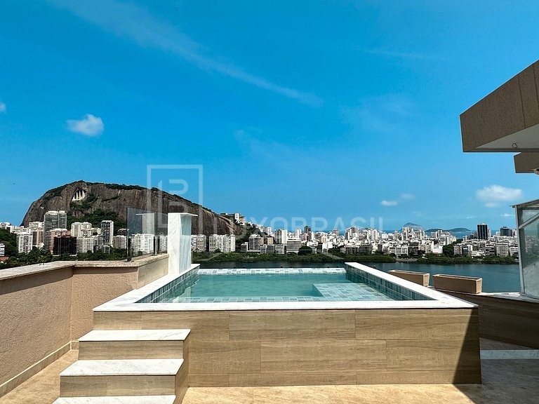 LB - RJ800 Cobertura duplex 04 suítes, 370m² – Lagoa